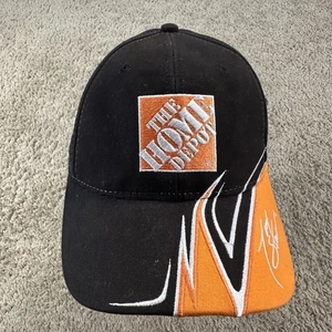 Tony Stewart 20 Hat Cap Strap Back Mens Black Orange NASCAR Racing Home Depot - Picture 1 of 11