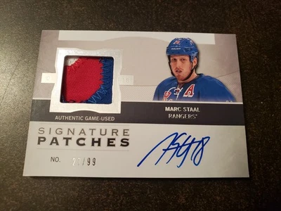 2012-13 The Cup - Marc Staal - Signature Patches 27/99 - Image 1 of 2