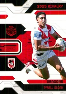 2025 St George Dragons NRL TLA Special Edition Rivalry Card - Tyrell Sloan - Picture 1 of 3
