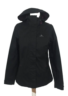 Quechua Decathlon женская куртка размер XS черный легкий карман на молнии б/у F1 - Изображение 1 из 4