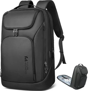 Mochila de viaje para computadora portátil, bolsa de mochila para computadora portátil de negocios de 17,3 pulgadas con carga USB - Imagen 1 de 7