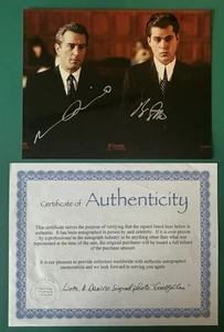 SIGNED PHOTO: ROBERT DENIRO and RAY LIOTTA - Goodfellas - 8x10 - Picture 1 of 2