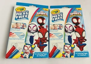 Nuevo 2 Marcadores Crayola Desorden Libre Colorear Marvel Spidey Amazing Friends 16 Página 6 - Imagen 1 de 9