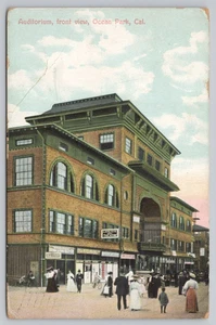 Postcard Auditorium Front View Ocean Park California Posted 1916 - Picture 1 of 2