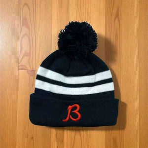 New Era Chicago Bears Pom Knit Beanie blau gestreift Unisex Wintermütze - Bild 1 von 12