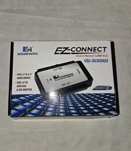 Kingwin USI-2535SIU3 2.5in/3.5in SATA HDD/SSD to USB3.0 External Adapter - Picture 1 of 4