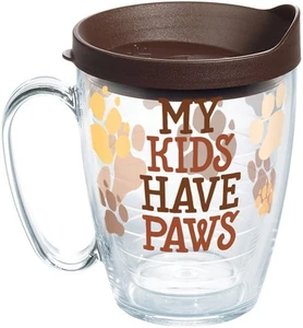My Kids Have Paws Made in USA Double Walled Insulated Tumbler Travel Cup Keep... - Picture 1 of 9