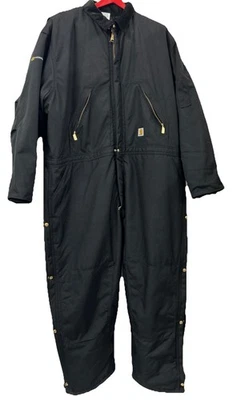 Carhartt X06 BLK EXTREMES INSULATED ARTIC COVERALLS Sz 52 Short - Image 1 of 4