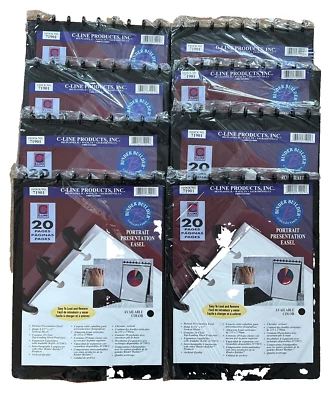 Lote de 8 paquetes de carpetas de caballete abatible para 20 hojas 8,5" x 11" presentaciones Foto 1 de 4