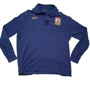Polo Ralph Lauren Yacht Club Shirt Long Sleeve Rugby Flag Shirt Men's Size XXL