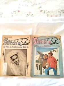 Vtg.  Lot of 2 Stitch’n Sew Magazines- Jan. 1970 & June 1968 Free Shipping - Picture 1 of 7