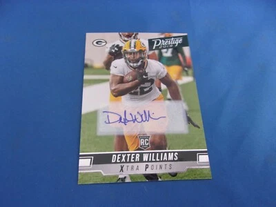 Dexter Williams Prestige 2019 RC Rookie autograph auto Xtra Points - Image 1 of 2
