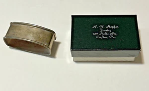 Vintage R.G. Hopfer Jewelry Webster Sterling Rectangular Napkin Ring 14 G - Picture 1 of 6