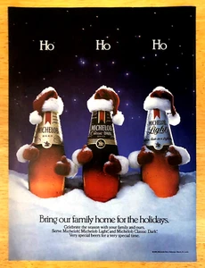 MICHELOB BEERS—HO HO HO —ORIGINAL 1985 CHRISTMAS/HOLIDAY MAGAZINE PRINT AD - Picture 1 of 1
