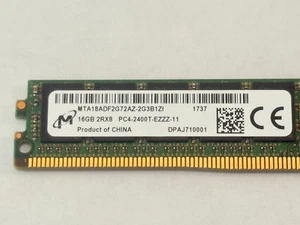 Micron MTA18ADF2G72AZ-2G3 16GB UDIMM DDR4-3000 PC4-2400T ECC VLP for Servers - Picture 1 of 6
