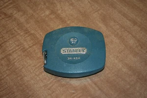 Vintage Stanley 34-450 Mylar Tape Measure 50' Hand Crank Surveyor See Pix!! - Picture 1 of 3
