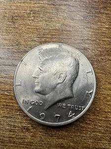 1974 Kennedy Half Dollar Coin No Mint Mark RARE FREE SHIPPING - Picture 1 of 13
