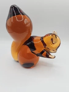 Wedgwood Glass Squirrel Paperwieght Topaz Brown Vintage 1970 Beutiful Gift  - Picture 1 of 20