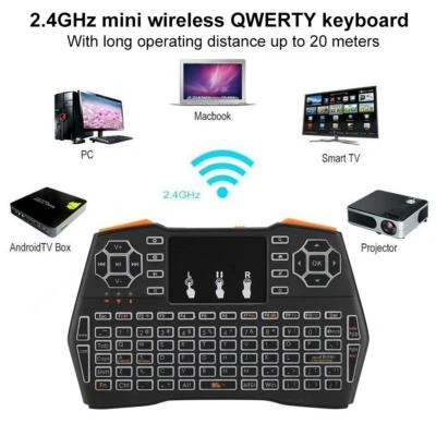 i8plus Mini Wireless Keyboard Mouse Remote Touchpad For Android TV BOX PC 2.4Ghz - Image 1 of 4