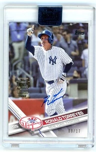 2018 Topps Archives Signature Series RONALD TORREYES New York Yankees AUTO /17 - Picture 1 of 1