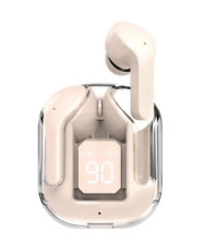 New Mini Transparent Wireless Bluetooth Headset Digital Display ENC Noise Reduct