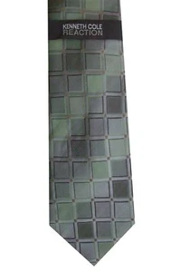 Kenneth Cole Reaction Men's Neck Tie Vincci Green Classic 3 1/2" x 58" - Picture 1 of 4