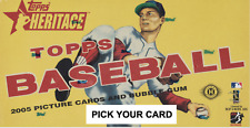 2005 Topps Heritage Base & SP Singles #1-250 You Pick Your Own Complete Your Set