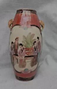 Beautiful Vintage Chinese rich colored crackling Vase signed - Picture 1 of 12