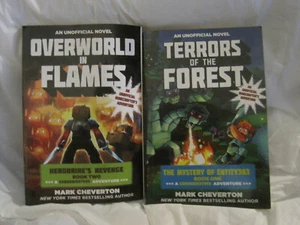 Lot 2~Minecraft Unofficial Novels by Mark Cheverton~Flames Forest~LBDFJ - Imagen 1 de 4
