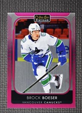 2021-22 O-Pee-Chee OPC Platinum Base Matte Pink #35 Brock Boeser