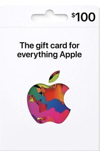 APPLE iTunes App Store Gift Card $100 Value Physical Card UPS Delivery