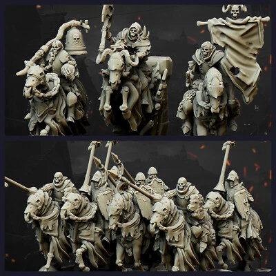 Highlands Miniatures Undead Vampire Dark Knights X10 28mm/32mm Scale -NO BASES-