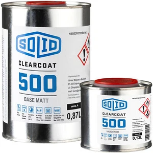 Solid Clearcoat 500 Polyurethan Klarlack für Beton Boden Fliesen 1 L Matt - Picture 1 of 5