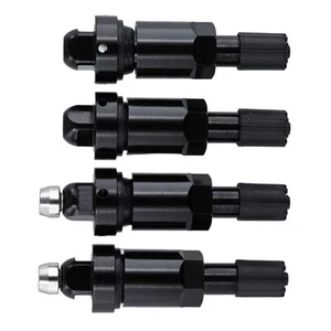 Replacement Tire Valves TPMS Alloy Touch Of Style Black Easy Installation - Picture 1 of 12