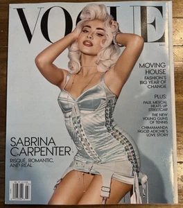 VOGUE Magazine March 2025 SABRINA CARPENTER Cover, Paul Mescal, Tennis, more - Picture 1 of 3