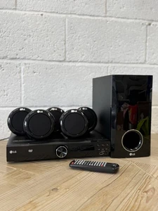 LG DH3140 DVD Home Cinema Player with Subwoofer 5 Speakers Remote Tested Working - Picture 1 of 12