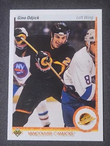 90-91 Upper Deck Gino Odjick Rookie 🚨🚨🚨 Vancouver Canucks - Picture 1 of 2
