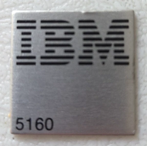 * IBM 5160 vintage original genuine metal badge, computer case badge, name plate - Image 1 of 2