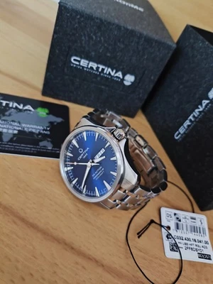 Certina DS Action Day Date Powermatic 80 blau Automatik Uhr - Bild 1 von 4