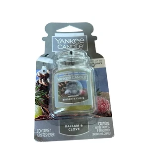 Yankee Candle NEW Balsam & Clove Car Jar Ultimate Air Freshener Discontinued - Picture 1 of 3