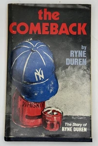 Ryne DUREN ~ The Comeback ~ First Edition 1978 HB/DJ ~ NY Yankees Baseball - Picture 1 of 4
