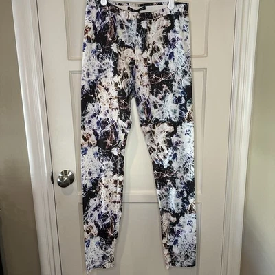 NUEVO CON ETIQUETAS - Pantalones elásticos multicolores Theyskens' Theory Pittel Iwondra - Talla mediana Foto 1 de 4