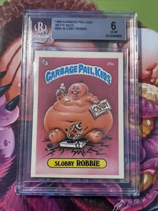 1985 Topps OS1 Garbage Pail Kids Series 1 SLOBBY ROBBIE 26a Matte Card BGS 6. - Picture 1 of 2