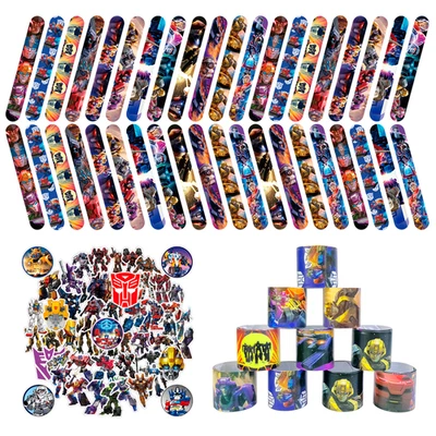 Transformers Slap Bracelets,40pcs Transformers Bracelets&50pcs Sticker for Favor - Image 1 of 4