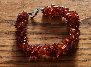 Amber Twist Rope Style Bracelet 925 Silver Clasp Spiral Strands - Picture 1 of 8