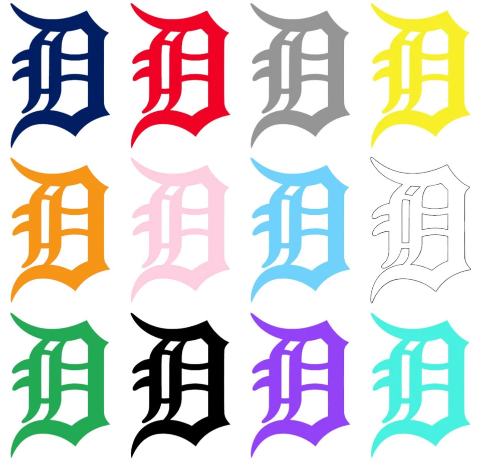 Adesivo/decalque de vinil logotipo Detroit Tigers para todas as condições climáticas vários tamanhos e cores - Imagem 1 de 1