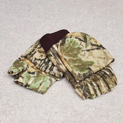 Gates Hunting Gloves/Mittens Convertible Open Fingers Camo Thinsulate Men’s SZ L - Image 1 of 4