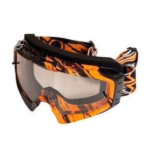 MASKE BRILLENMASKE MX CROSS ENDURO ONE SPLASH ORANGE ANTIBESCHLAG LINSE - Bild 1 von 1