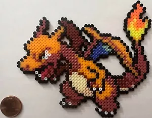 Charizard Mini Cuentas Sprite Perler Artkal Píxel Retro Pokémon Llama Voladora Fuego - Imagen 1 de 1