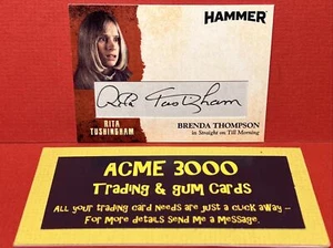 HAMMER Platinum Collection 5 RITA TUSHINGHAM Brenda Thompson CUT Autograph SDRT3 - Picture 1 of 2